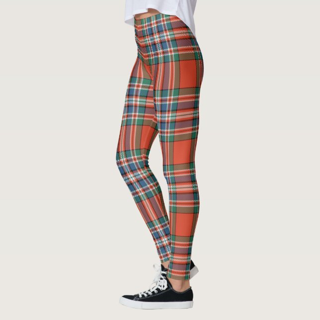 Scotstee Klan MacFarlane Ancient Tartan Women Leggings (Vänster)