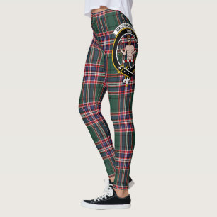 Scotstee Klan MacFarlane Vapensköld Tartan Women Leggings