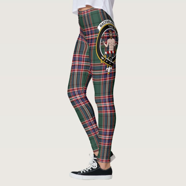 Scotstee Klan MacFarlane Vapensköld Tartan Women Leggings (Vänster)