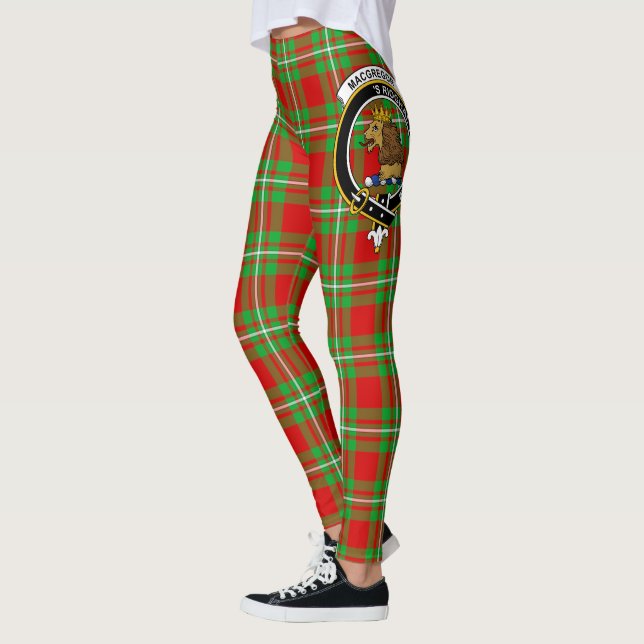 Scotstee Klan MacGregor Vapensköld Tartan Women Le Leggings (Vänster)