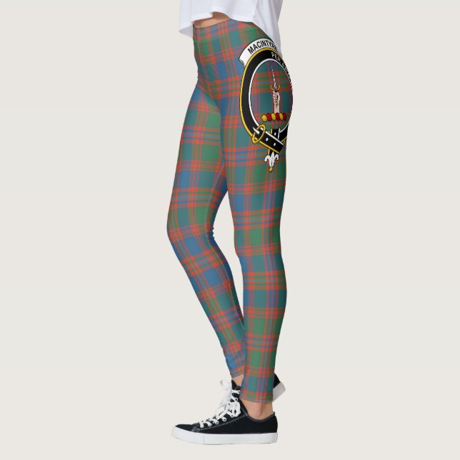 Scotstee Klan MacIntyre Ancient Vapensköld Tartan  Leggings (Vänster)