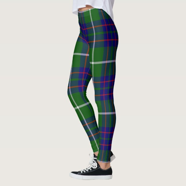 Scotstee Klan MacIntyre Hunting Modern Tartan Wome Leggings (Vänster)