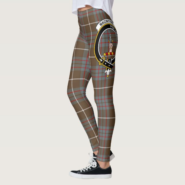 Scotstee Klan MacIntyre Hunting Weasted Vapensköld Leggings (Vänster)