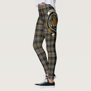 Scotstee Klan MacKenzie Weasted Vapensköld Tartan Leggings