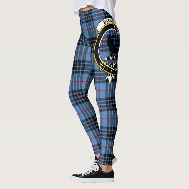 Scotstee Klan MacKie Ancient Vapensköld Tartan Wom Leggings (Vänster)