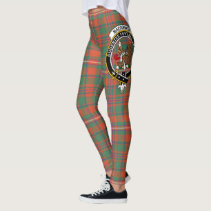 Scotstee Klan MacKinnon Ancient Vapensköld Tartan Leggings
