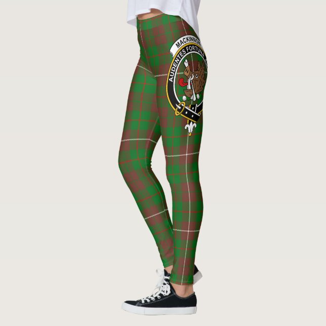 Scotstee Klan MacKinnon Hunting Modern Vapensköld  Leggings (Vänster)