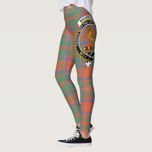 Scotstee Klan MacKintosh Ancient Vapensköld Tartan Leggings