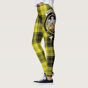 Scotstee Klan MacLachlan Gult Vapensköld Tartan Wo Leggings