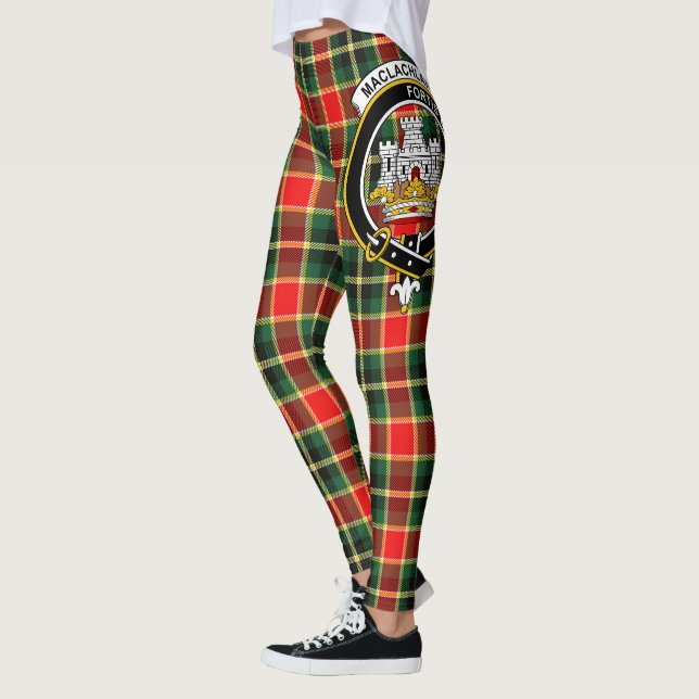 Scotstee Klan MacLachlan Hunting Modern Vapensköld Leggings (Vänster)