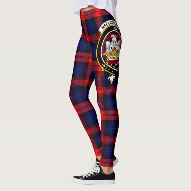 Scotstee Klan MacLachlan Vapensköld Tartan Women Leggings (Vänster)