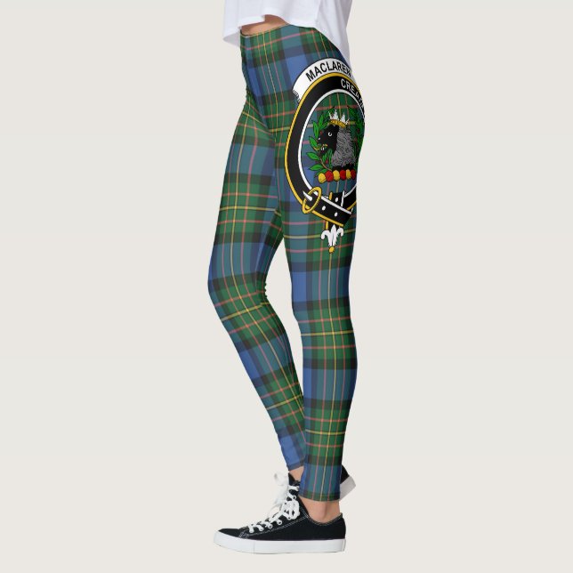 Scotstee Klan MacLaren Ancient Vapensköld Tartan W Leggings (Vänster)