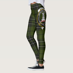 Scotstee Klan MacLean Hunting Vapensköld Tartan Wo Leggings