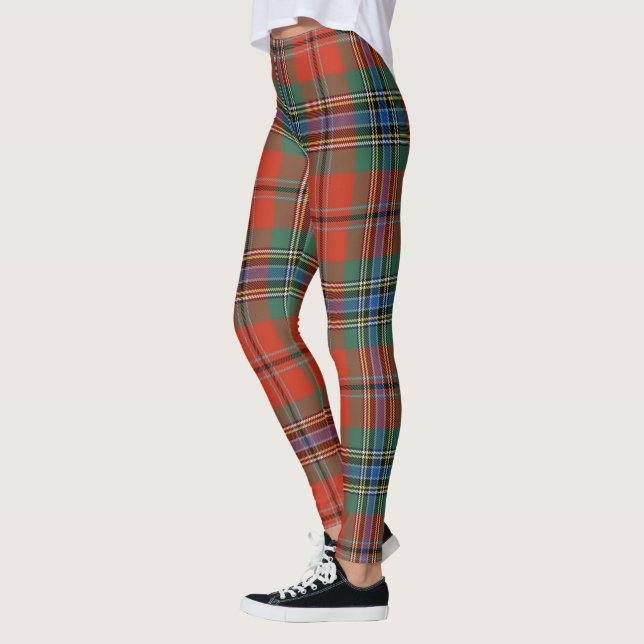 Scotstee Klan MacLean of Duart Tartan Women Leggings (Vänster)