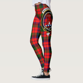 Scotstee Klan MacNaughtonCrest Tartan Women Leggings