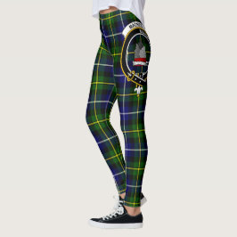 Scotstee Klan MacNeill av Barra Vapensköld Tartan  Leggings
