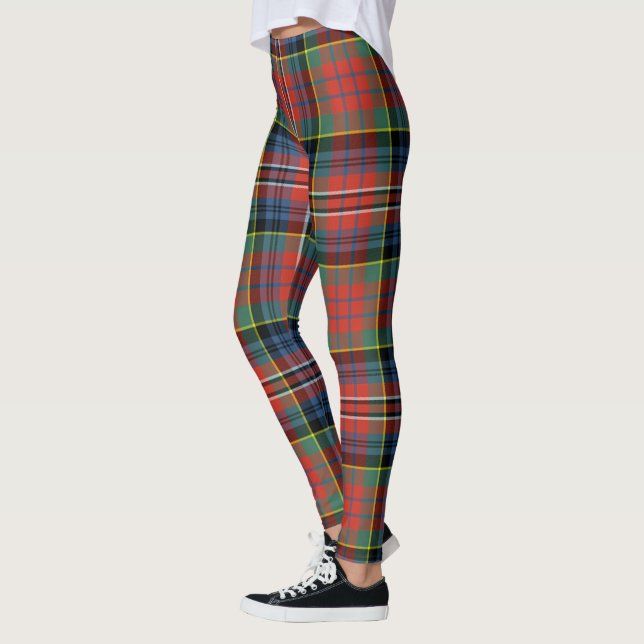 Scotstee Klan MacPherson Ancient Tartan Women Leggings (Vänster)