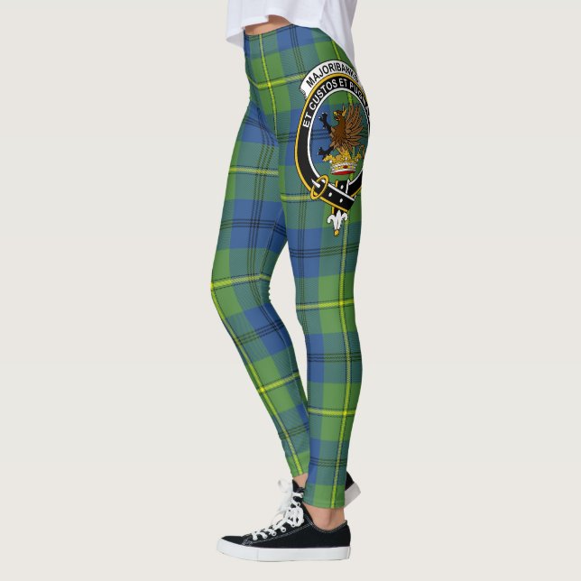 Scotstee Klan Marjoribanks Ancient Crest Tartan Leggings (Vänster)