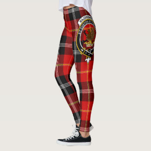 Scotstee Klan Marjoribanks Vapensköld Tartan Kvinn Leggings