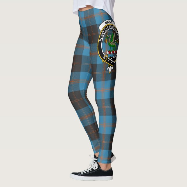 Scotstee Klan Maule Ancient Vapensköld Tartan Wome Leggings (Vänster)