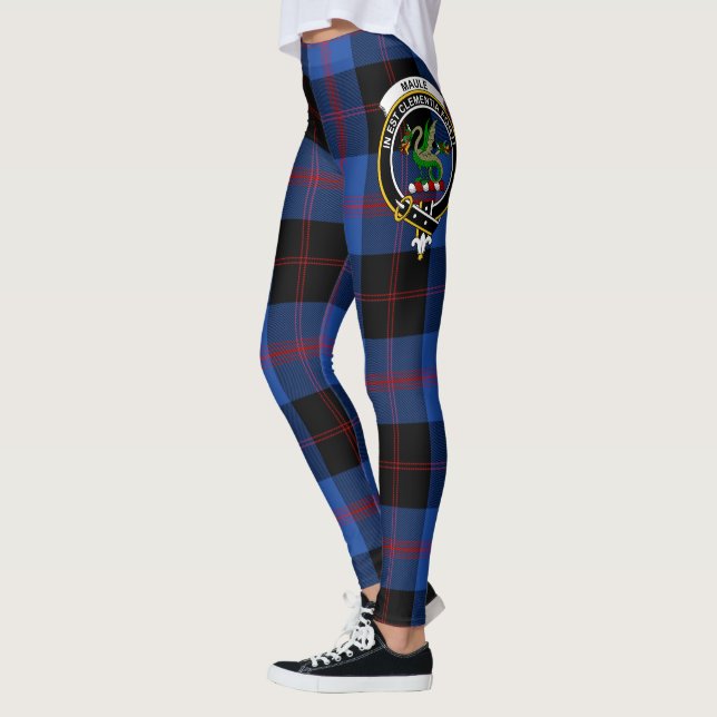 Scotstee Klan Maule Modem Vapensköld Tartan Women Leggings (Vänster)
