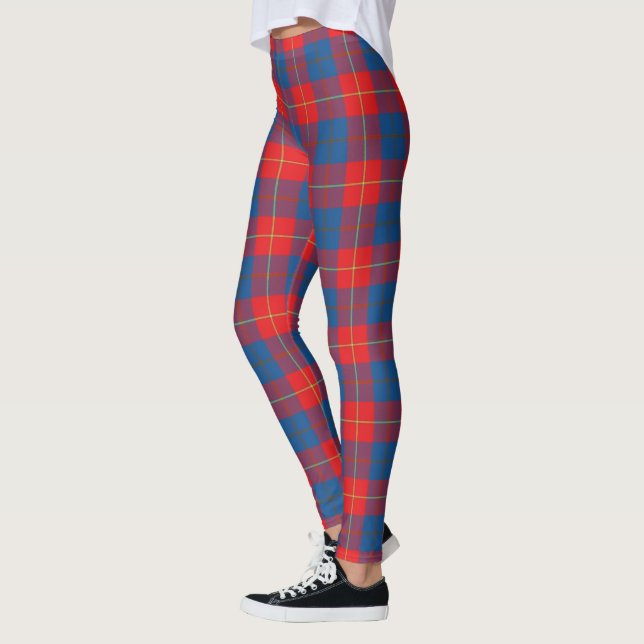 Scotstee Klan McKerrell Red Ancient Tartan Women Leggings (Vänster)