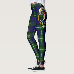 Scotstee Klan Meldrum Vapensköld Tartan Women Legg Leggings