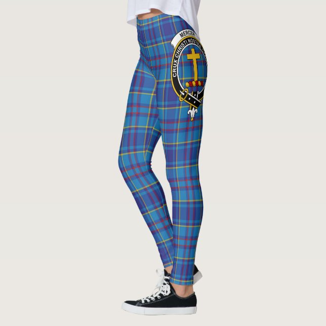 Scotstee Klan Mercer Vapensköld Tartan Women Leggi Leggings (Vänster)