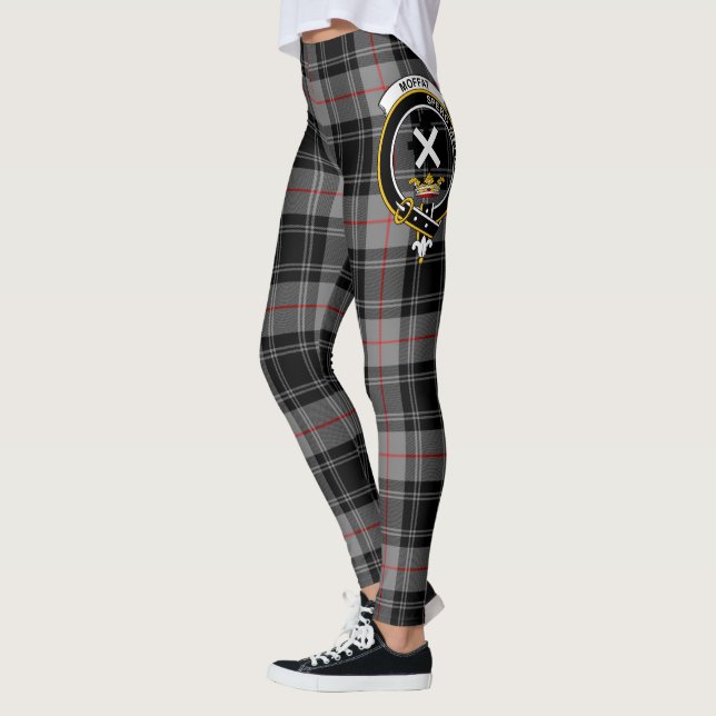 Scotstee Klan Moffat Vapensköld Tartan Women Leggi Leggings (Vänster)