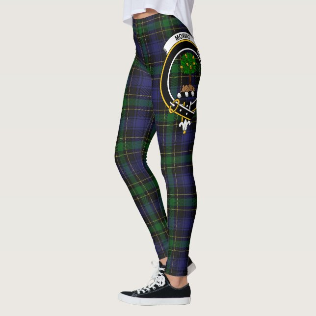 Scotstee Klan Mowat Vapensköld Tartan Women Leggin Leggings (Vänster)