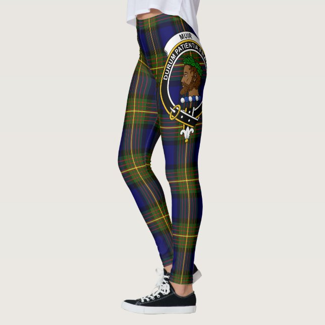Scotstee Klan Muir Vapensköld Tartan Women Legging (Vänster)