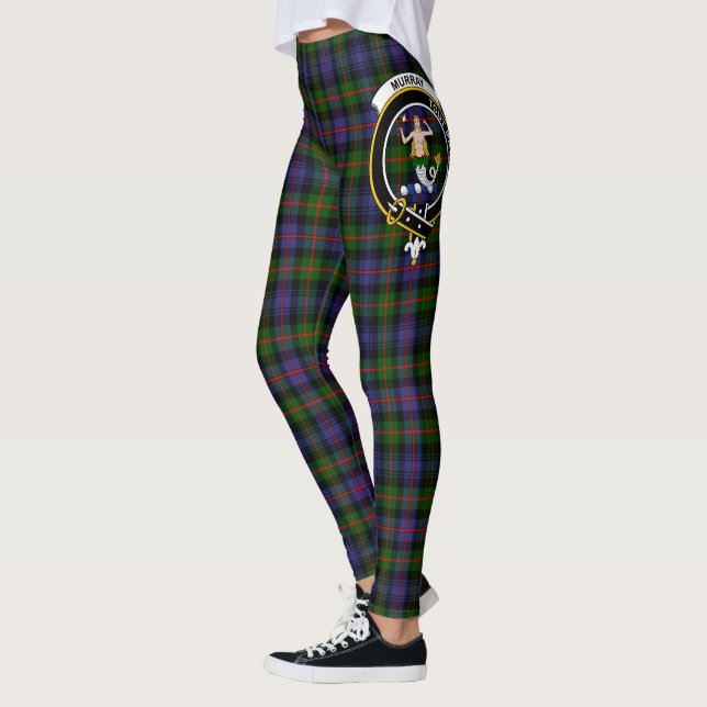 Scotstee Klan Murray of Atholl Modern Vapensköld T Leggings (Vänster)