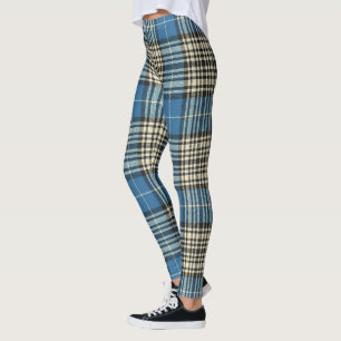 Scotstee Klan Napier Uråldrig Uråldrig Tartan Kvin Leggings