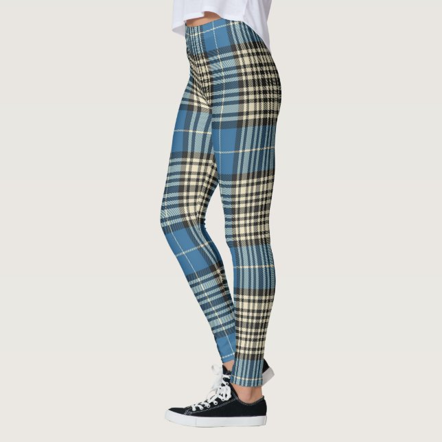 Scotstee Klan Napier Uråldrig Uråldrig Tartan Kvin Leggings (Vänster)