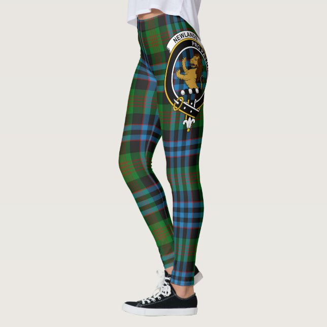 Scotstee Klan Newlands Vapensköld Tartan Women Leg Leggings (Vänster)