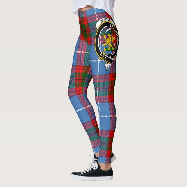 Scotstee Klan Newton Vapensköld Tartan Women Leggi Leggings (Vänster)