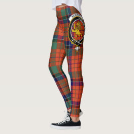 Scotstee Klan Nicolson Ancient Vapensköld Tartan K Leggings