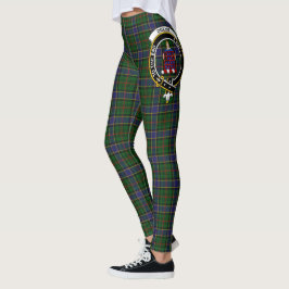 Scotstee Klan Ogilvie Hunting Vapensköld Tartan Wo Leggings