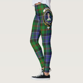 Scotstee Klan Paterson Vapensköld Tartan Women Leg Leggings