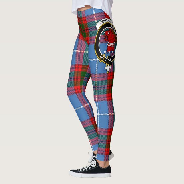 Scotstee Klan Pentland Vapensköld Tartan Women Leg Leggings (Vänster)