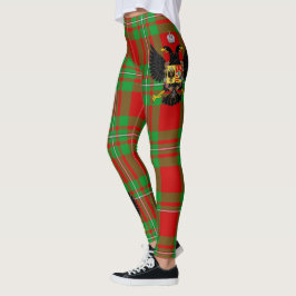 Scotstee Klan Peter Vapensköld Tartan Women Leggin Leggings