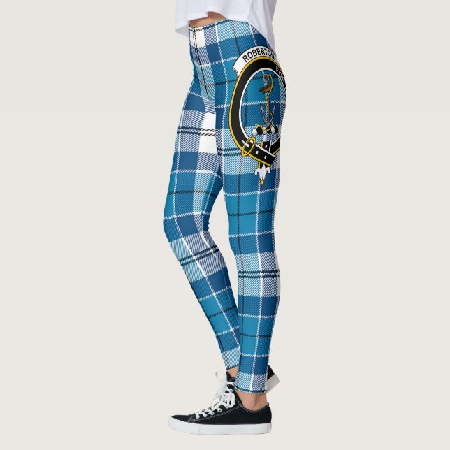 Scotstee Klan Roberton Vapensköld Tartan Women Leg Leggings (Vänster)