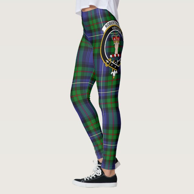Scotstee Klan Robertson Hunting Modern Vapensköld  Leggings (Vänster)