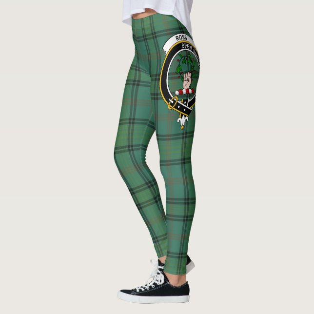 Scotstee Klan Ross Hunting Ancient Vapensköld Tart Leggings (Vänster)