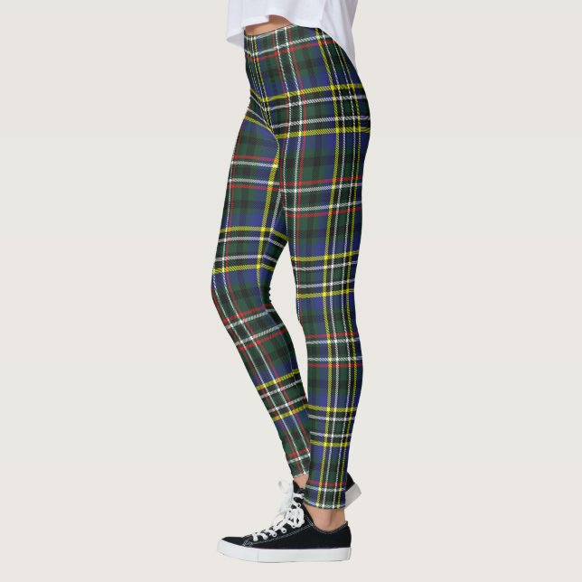 Scotstee Klan Scott Grönt Modern Tartan Women Leggings (Vänster)