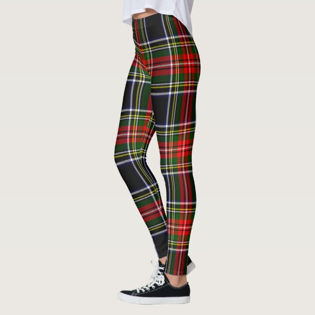 Scotstee Klan Stewart High Stewards Tartan Women Leggings (Vänster)