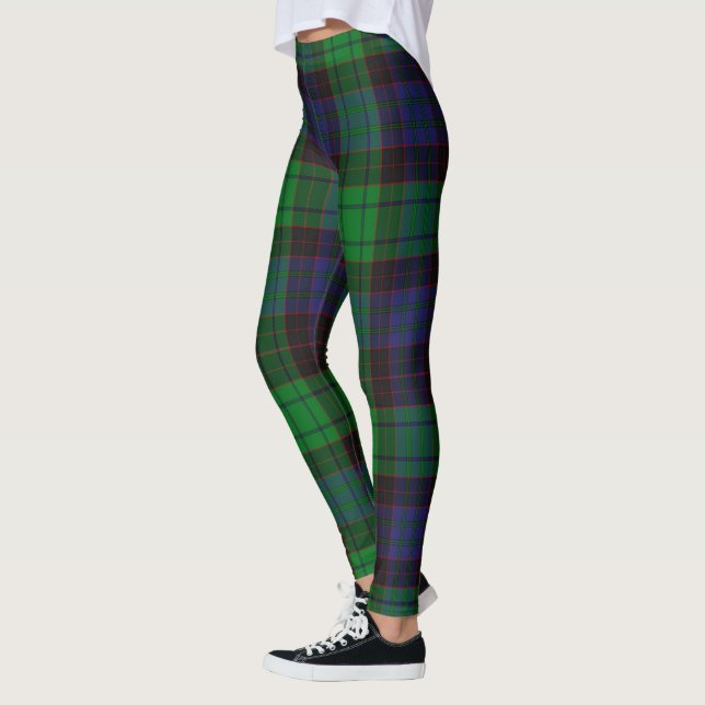 Scotstee Klan Stewart Old Modern Tartan Women Leggings (Vänster)