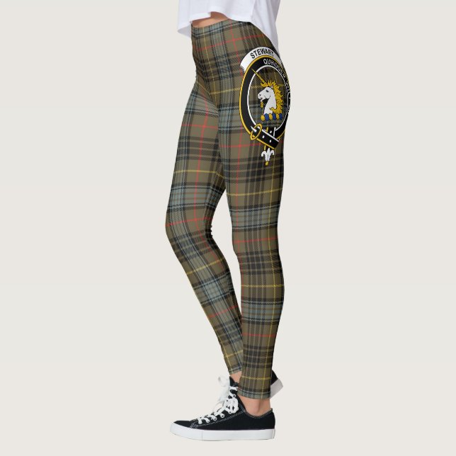 Scotstee Klan Stewart Old Weasted Vapensköld Tarta Leggings (Vänster)