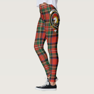 Scotstee Klan Stewart Stuart of Bute Vapensköld Ta Leggings