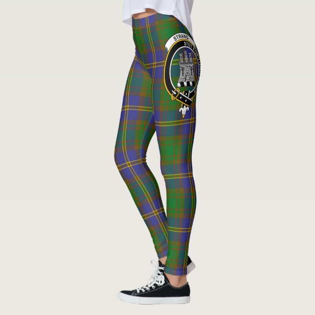Scotstee Klan Strange Balcaskie Vapensköld Tartan Leggings (Vänster)